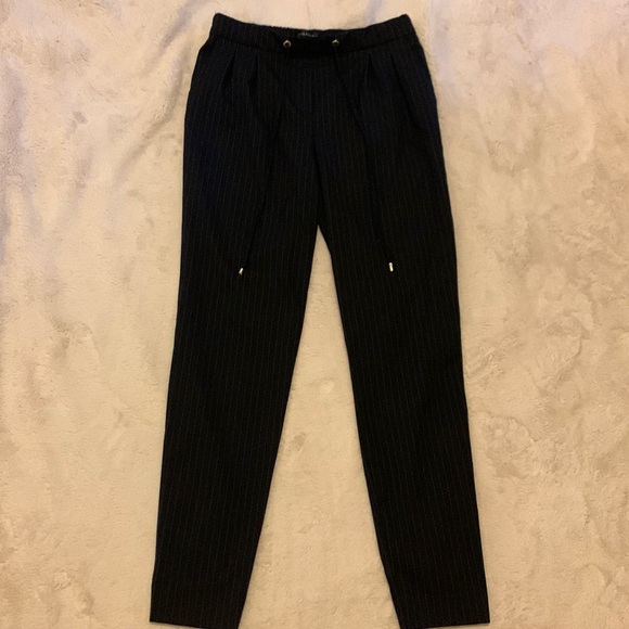 Dynamite Black Pinstripe Trouser Jogger Size XS - Picture 2 of 7